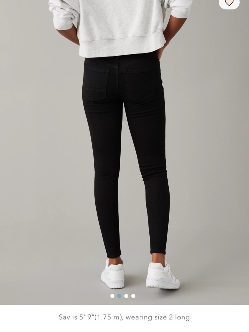 American Eagle Outfitters Black Skinny High-Rise Jeans